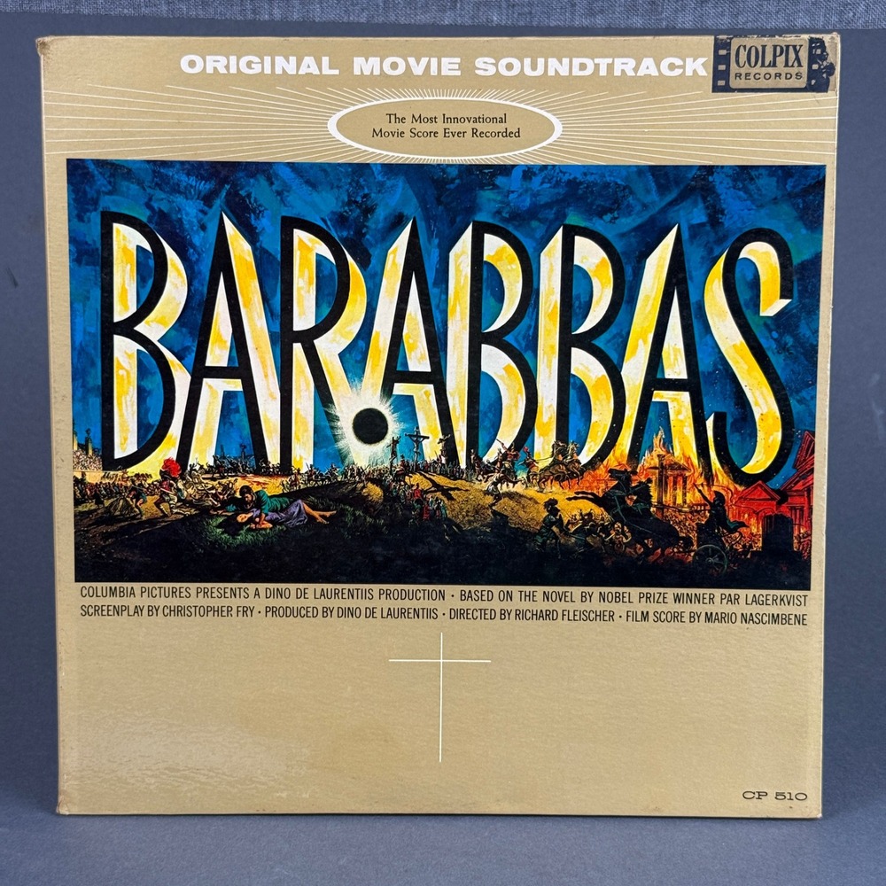 Colpix Barabbas Original Movie Soundtrack Vinyl LP - EXCELLENT
